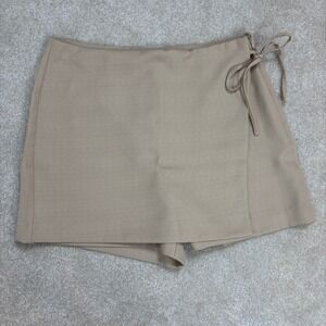 Vero Moda Womens Skort‎ Shorts Wrap Tie Beige XL NWT